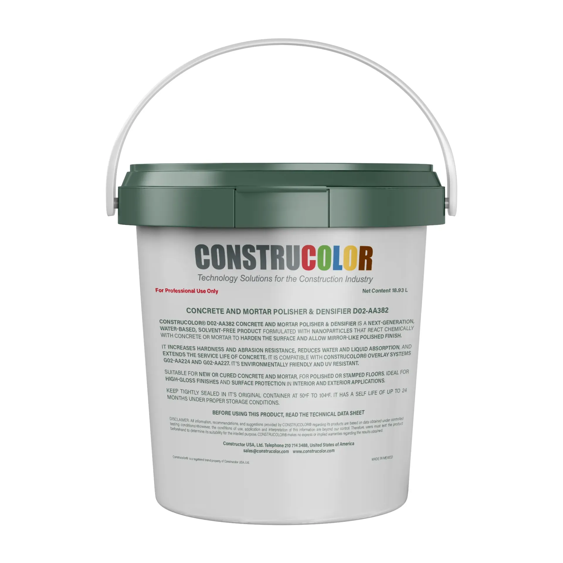 Pulidor y Densificador de Concreto y Mortero D02-AA382