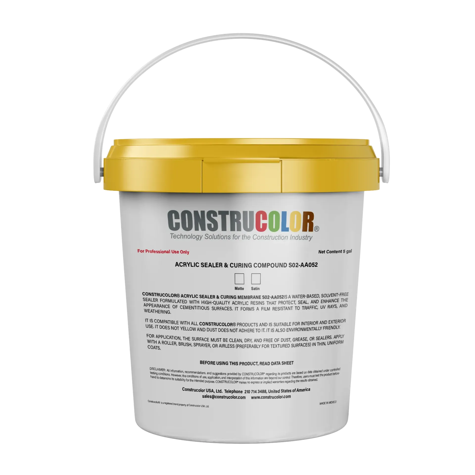 [S02_AA052_M_US] Acrylic Sealer & Curing Membrane S02-AA052 (Matte)